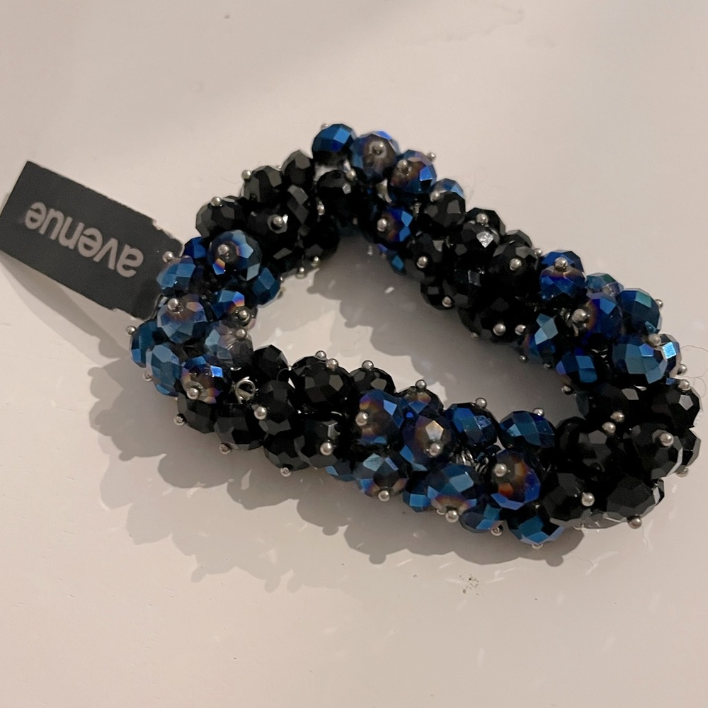 Black and blue bracelet